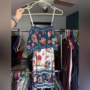 Blue Rain Multicolor Floral Dress